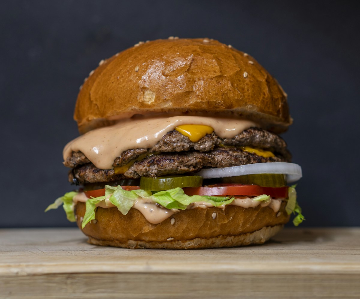A classic cheeseburger